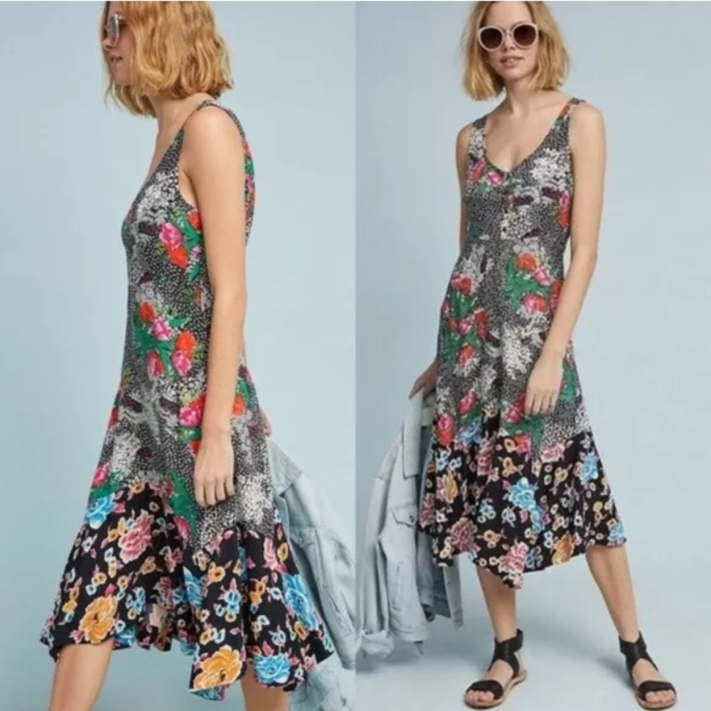 Anthropologie Maeve Midi Violette Dress